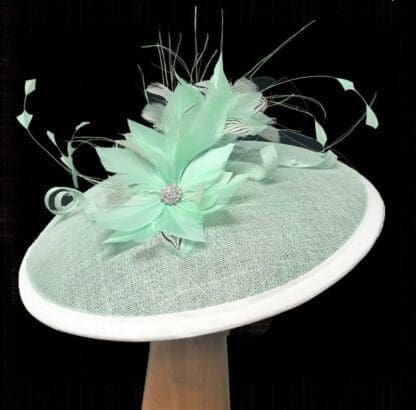 mint green fascinator