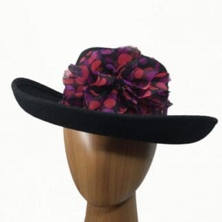 black wool hat red