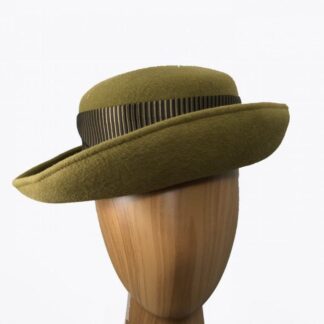 small Olive green wool hat