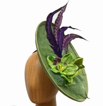 olive-green-purple-fascinator