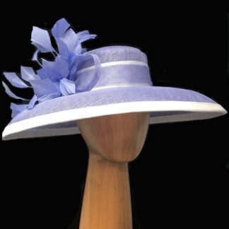 periwinkle white hat