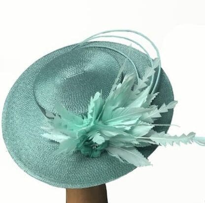 jade color dress hat