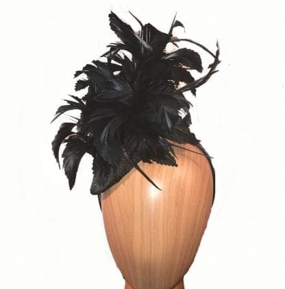 Small black fascinator