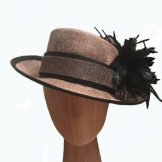 mocha fedora style hat