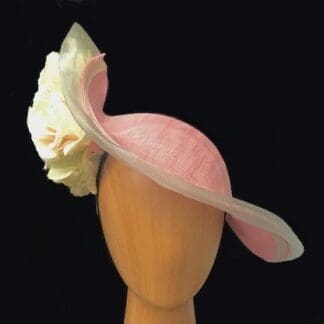 pink ivory royal fascinator