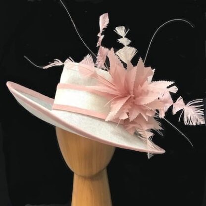 ivory derby pink hat