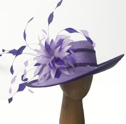 violet purple derby hat