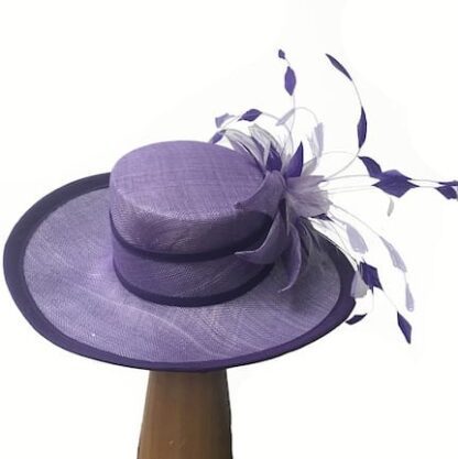 violet purple derby hat