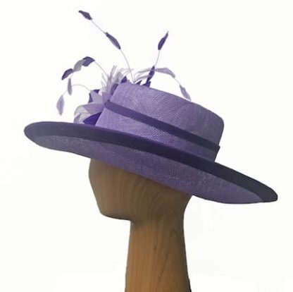 violet purple derby hat