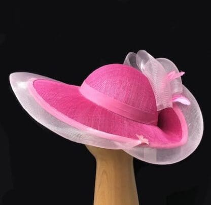 dark pink crinoline hat