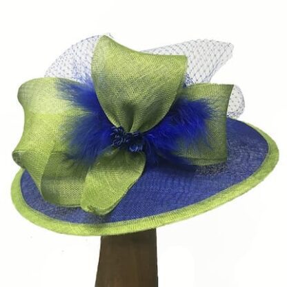 blue lime derby hat