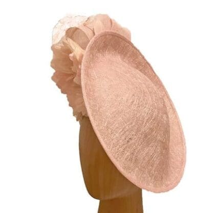 couture blush pink fascinator