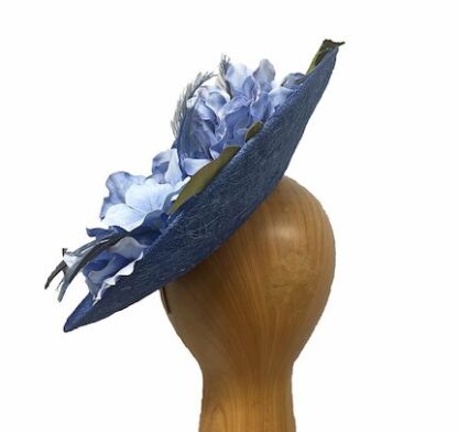 royal blue flowers fascinator
