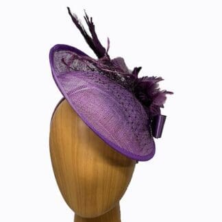 Shades of purple fascinator