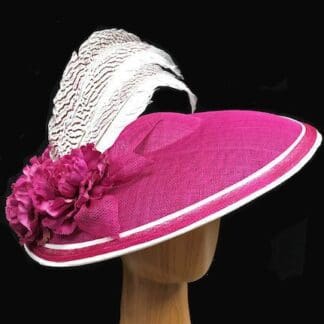 raspberry pink fascinator