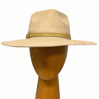 Tan Wool Fedora hat