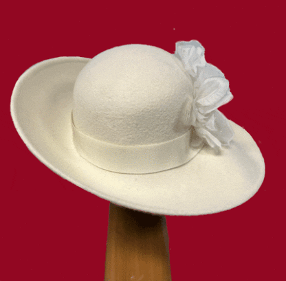 winter white dress hat