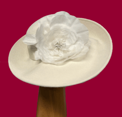winter white dress hat