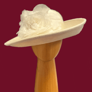 winter white dress hat