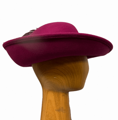 rose pink wool hat