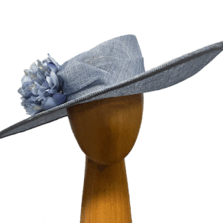 medium blue dress derby hat