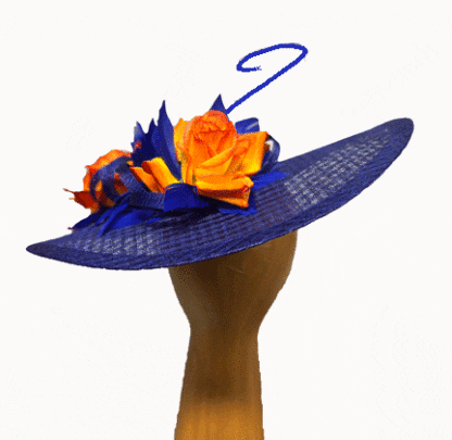 royal blue with orange hatinator