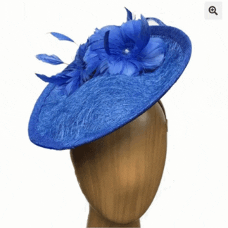 royal blue "cobweb" fascinator