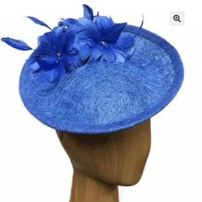 royal blue "cobweb" fascinator