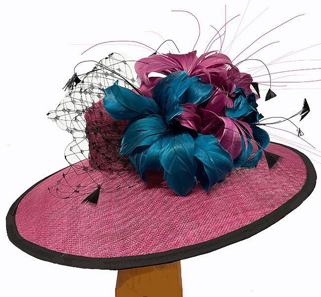 Chloe raspberry teal - Image 2