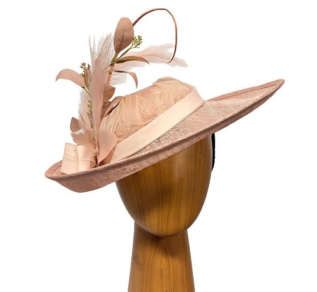 Natalie blush feathers petal