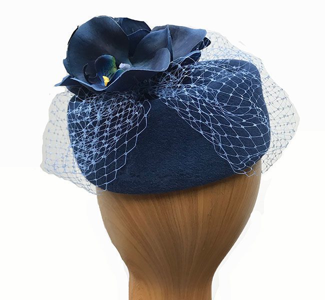 Pilar blue wool flowers pillbox - Image 2
