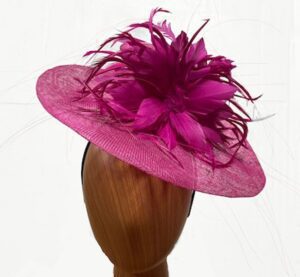 Reny Fuchsia feather flower