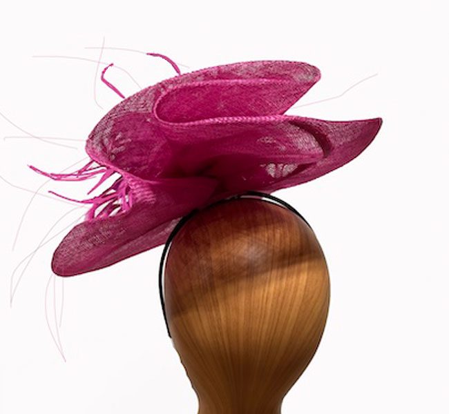 Reny Fuchsia feather flower - Image 3