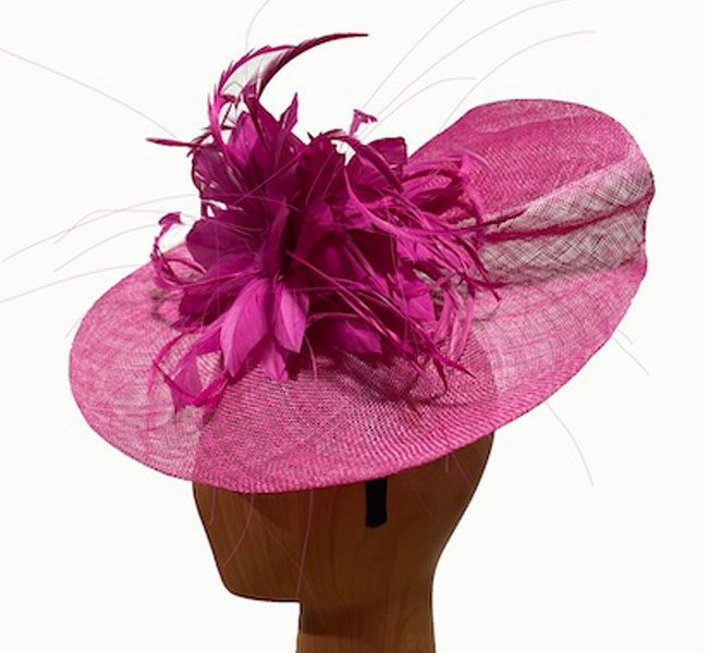 Reny Fuchsia feather flower - Image 2