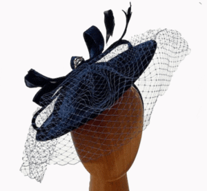 Vicki navy velvet netting